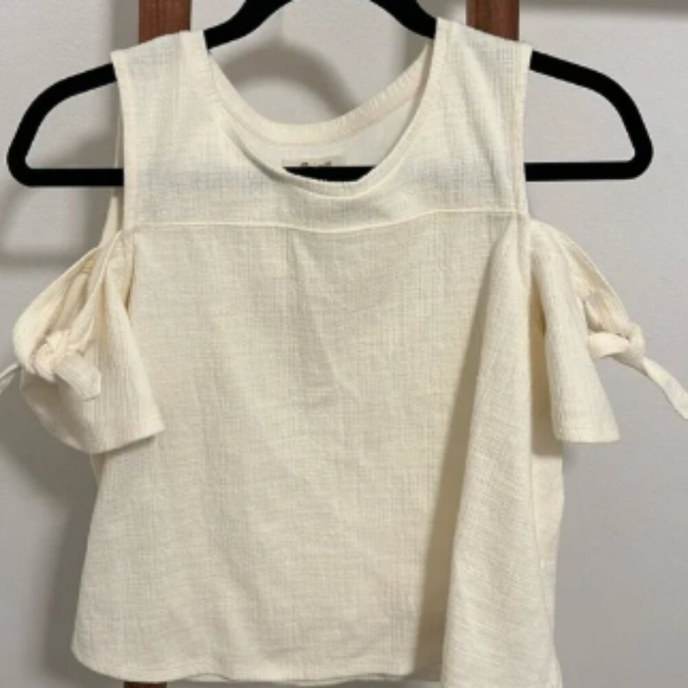 NWOT Madewell cold shoulder blouse